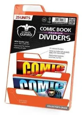 Zdjęcie produktu dla Przełożki do komiksów Ultimate Guard Premium – pomarańczowe