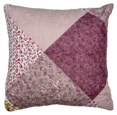 Produktbild von Clayre & Eef Kissenbezug 40x40 cm Violett Polyester Blumen