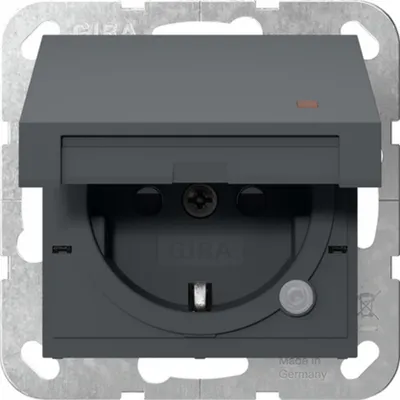 Immagine prodotto di Presa Gira SCHUKO KD Kontroll + SP System 55 antracite 455228