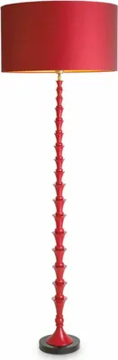 Produktbild von Casa Padrino Luxus Stehleuchte Bordeauxrot / Schwarz H. 162,5 cm - Luxus Leuchten