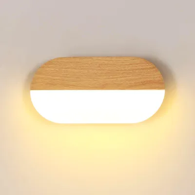 Obrázok produktu pre Osairous, nástenné svietidlo LED, 7W, moderné LED nástenné svietidlo pre vnútorné použitie, oválny dizajn – 22 cm, 3000 K