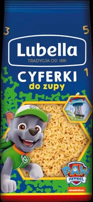 Zdjęcie produktu dla Lubella Makaron Dziecięcy Mini Cyferki Psi Patrol 350G