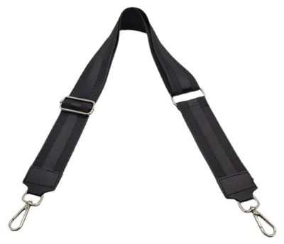 Produktbild von Ersatz Taschengurt Schultergurt Tragegurt Schulterriemen 5cm  Italy schwarz silber