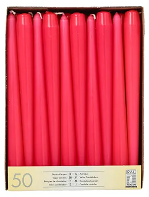 Produktbild von STARPAK Leuchterkerzen 22 mm fuchsia 50er Pack