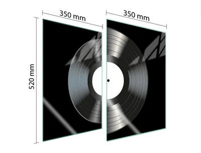 Obrázok produktu pre Ochranná Sklená Diska Do Kuchyne 2X35X52 Vinyl