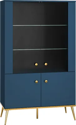 Produktbild von Marmex Möbel Vitrine MARINE 02 breite viertürige Glasvitrine Wohnzimmer Schlafzimmer