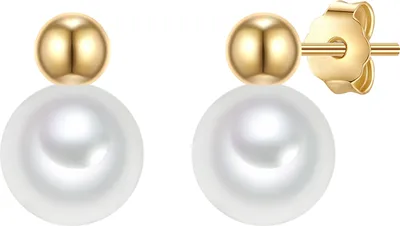 Produktbild von Valero Pearls Perlen-Ohrstecker Sterling Silber Süßwasser-Zuchtperle 50100237