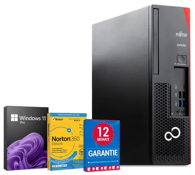 Produktbild von Fujitsu Esprimo D738 Desktop PC Computer - Intel Core i5-9400 (9.Gen) bis zu 6x 4,1GHz - 8GB RAM - 512GB SSD - Windows 11 Pro - Webcam - Norton 1 Jahr