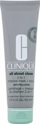 Produktbild von Clinique All About Clean 2-in-1 Charcoal Mask + Scrub 100ml