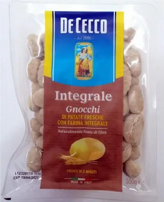 Produktbild von 6x De Cecco Pasta 100% Italienisch Gnocchi di Patate Integrali 500g Vollkorn Kartoffelpaste mit Vollkornmehl