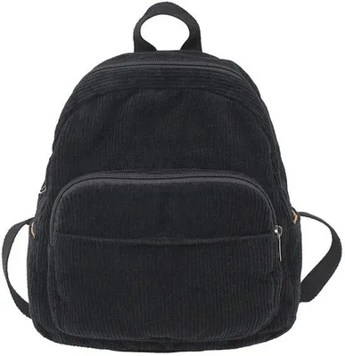 Produktbild von Leichter Damen-Rucksack, klein, A-Schwarz, für Schule, Reisen, Wandern