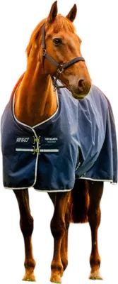 Produktbild von Horseware Ireland Weidedecke Amigo 50g Ripstop 900D Fleece Lined Decke Witney Navy 155 cm