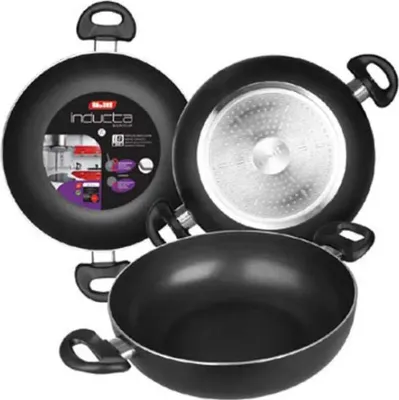 Produktbild von Ibili Tiefe Induktionsbratpfanne Honda Mit 2 Griffen 40 Cm Silber  Silber One Size