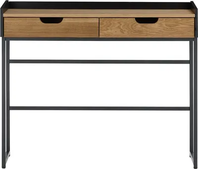 Productafbeelding van Konsole >CALAMA< van hout, bekleed met fineer van HWP-eiken - 100x84x35 cm (breedte x hoogte x diepte)