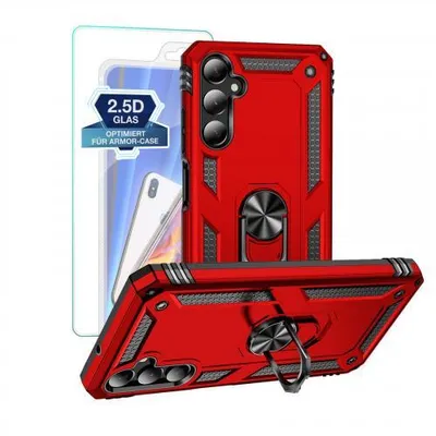Produktbild von Armor Hülle Für Samsung Galaxy A Serie - Farbe: Rot + 9H Displayglas - Modellkompatibilität: Für Samsung Galaxy A05s
