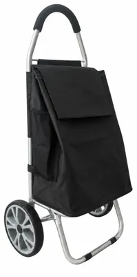 Image de Chariot de Courses grandes roues 32 x 35 x 99 cm - Grande Solidité