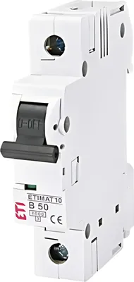 Zdjęcie produktu dla Eti Polam Wyłącznik Nadprądowy Etimat 10 1P B 50A 6Ka 230V