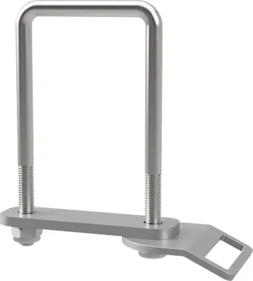 Obrázok produktu pre U-skrutka M10 s upínacou doskou, upevňovacím okom a maticami príves pozinkované SUPROD, M10, LW=71, LH=140 mm