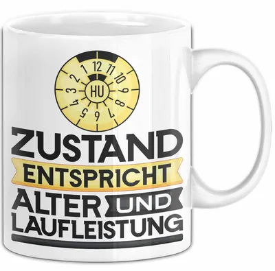 Produktbild von Alter Tasse Geschenk Lustiger Spruch Geburtstag Humor (Weiß)