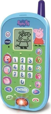 Immagine prodotto di VTech Peppa Pig Telefono didattico per bambini, 10 tasti numerici, 5 tasti attività, suoni divertenti, educativo