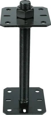 Immagine prodotto di Portapalo regolabile nero M24 per pali da 8 x 8 a 12 x 12 cm - al pezzo