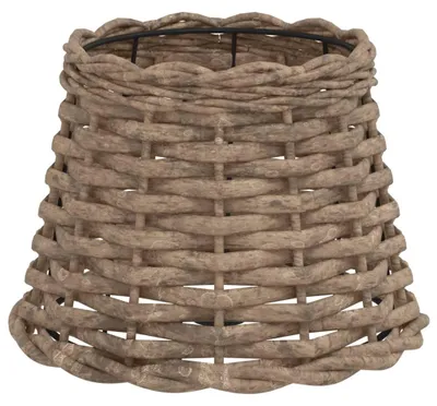 Produktbild von vidaXL Lampenschirm Braun Ø20x15 cm Korbweide