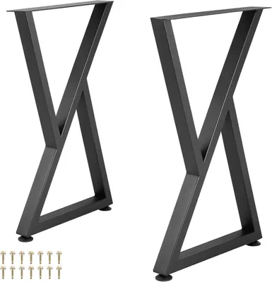 Produktbild von Tischbeine, 71,1 x 45,7 cm, 2er-Set, Z-förmige Tischfüße aus Metall