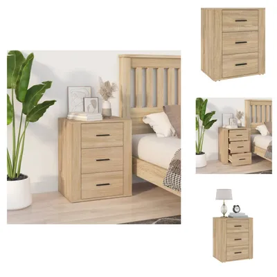 Obrázok produktu pre vidaXL Nočný stolík Sonoma dub 50x36x60 cm materiál na báze dreva - Nočné stolíky