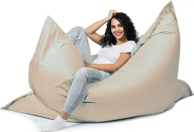 Produktbild von sunnypillow XL Sitzsack Riesensitzsack Outdoor & Indoor | 100 x 150 cm mit 140L | Styropor Füllung Sessel für Kinder & Erwachsene Sitzkissen Sofa Beanbag viele Farben und Größen zur Auswahl Cremefarben