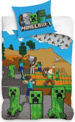 Produktbild von Minecraft pościel dwustronna MC004-4 135x200cm/80x80cm