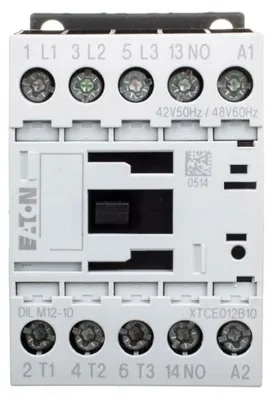 Image de Contacteur de puissance 12A 3P 42V AC 1NO 0R DILM12-10(42V50HZ,48V60HZ) 276826