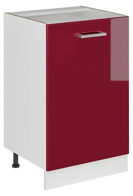 Obrázek produktu pro Spodní skříňka kuchyňské linky Vicco R-Line Červená vysoký lesk/Bílá 50 cm bez pracovní desky, Model 70131