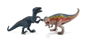Produktbild von Schleich - Tierfiguren, T-Rex und Velociraptor, klein; 42216