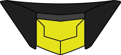 Zdjęcie produktu dla Podbródek wlotu powietrza Airoh ST.501 Matt Fluorescent Yellow