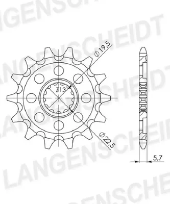 Produktbild von Ritzel Supersprox 520 - 13Z CST-825:13|feinverzahnt 19,5/22,5