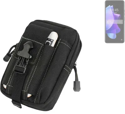 Produktbild von K-S-Trade Gürtel Tasche kompatibel mit Tecno Pop 7 Pro Gürteltasche Holster Schutz Hülle Handy Hülle Smartphone outdoor Handy-Hülle schwarz