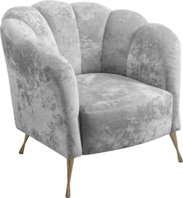 A single armchair shown from the front-left in a studio setting.
