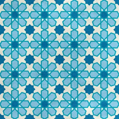 Imagen del producto de Tela de terciopelo real, de poliéster, para coser, con motivos geométricos árabes