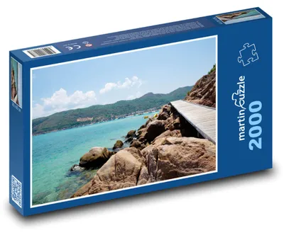 Produktbild von Puzzle 2000 Ozeanküste mit Weg - martinpuzzle