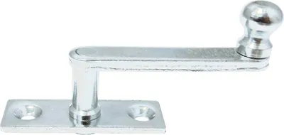 Produktbild von Fensterreiber auf eckiger Platte 17 mm für Kastenfenster, Stahl verzinkt poliert