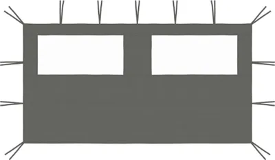 Image de Paroi latérale de belvédère avec fenêtres 4x2 m Anthracite