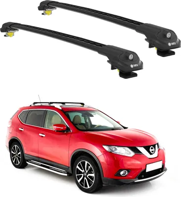 Image de TURTLE Galerie de toit AIR-1 NISSAN X-TRAIL T32 2014 - 2020 , Noir