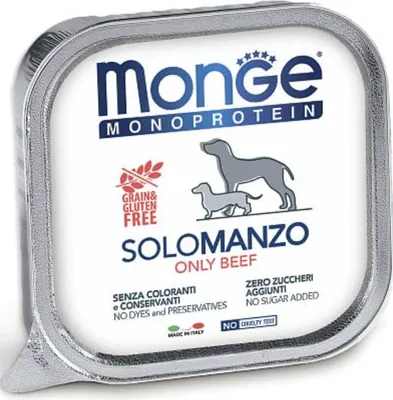 Imagen del producto de Monge Dog Monoproteína, solo carne de res, 150g