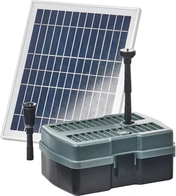 Immagine prodotto di Heissner Set di filtri subacquei solari con pompa per giochi d'acqua - 600L/h - 5W UVC