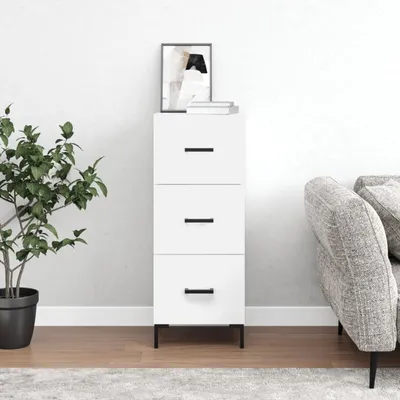 Produktbild von vidaXL Sideboard Weiß 34,5x34x90 cm Holzwerkstoff