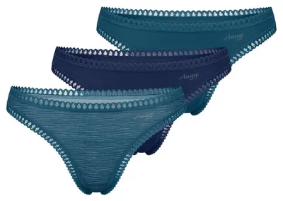 Obrázok produktu pre Sloggi GO Crush String C3P – tyrkysová farba – svetlá kombinácia
