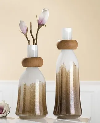 Produktbild von Gilde Glasart Flaschenvase Macchiato 39078
