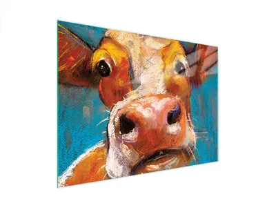 Immagine prodotto di Tagliere in vetro 40x30 mucca
