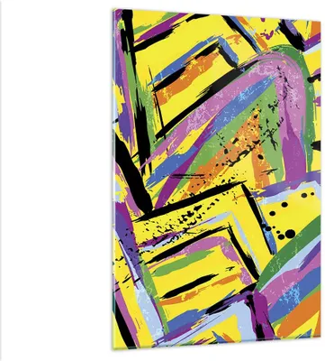 Produktbild von Bilder auf glas - Einteilig - Abstraktion modern - 80x120cm - Glasbilder - Wandbilder - Bilder - zum Aufhängen bereit - Wanddekoration aus Glas - Glas Bilder - Wandbild auf Glas - GPA80x120-4111