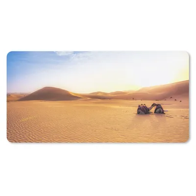 Produktbild von MuchoWow® Mauspad Mousepad Kamel - Wüste - Sand 60x30 cm - Mousepads - Maus Mat - Pad - Mausunterlage - Nachhaltig